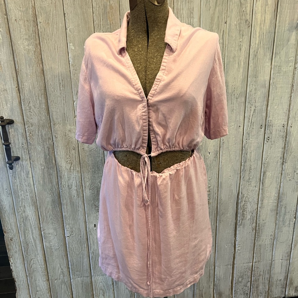 Abercrombie & Fitch Pale Purple/Pink Tie-Front Dress